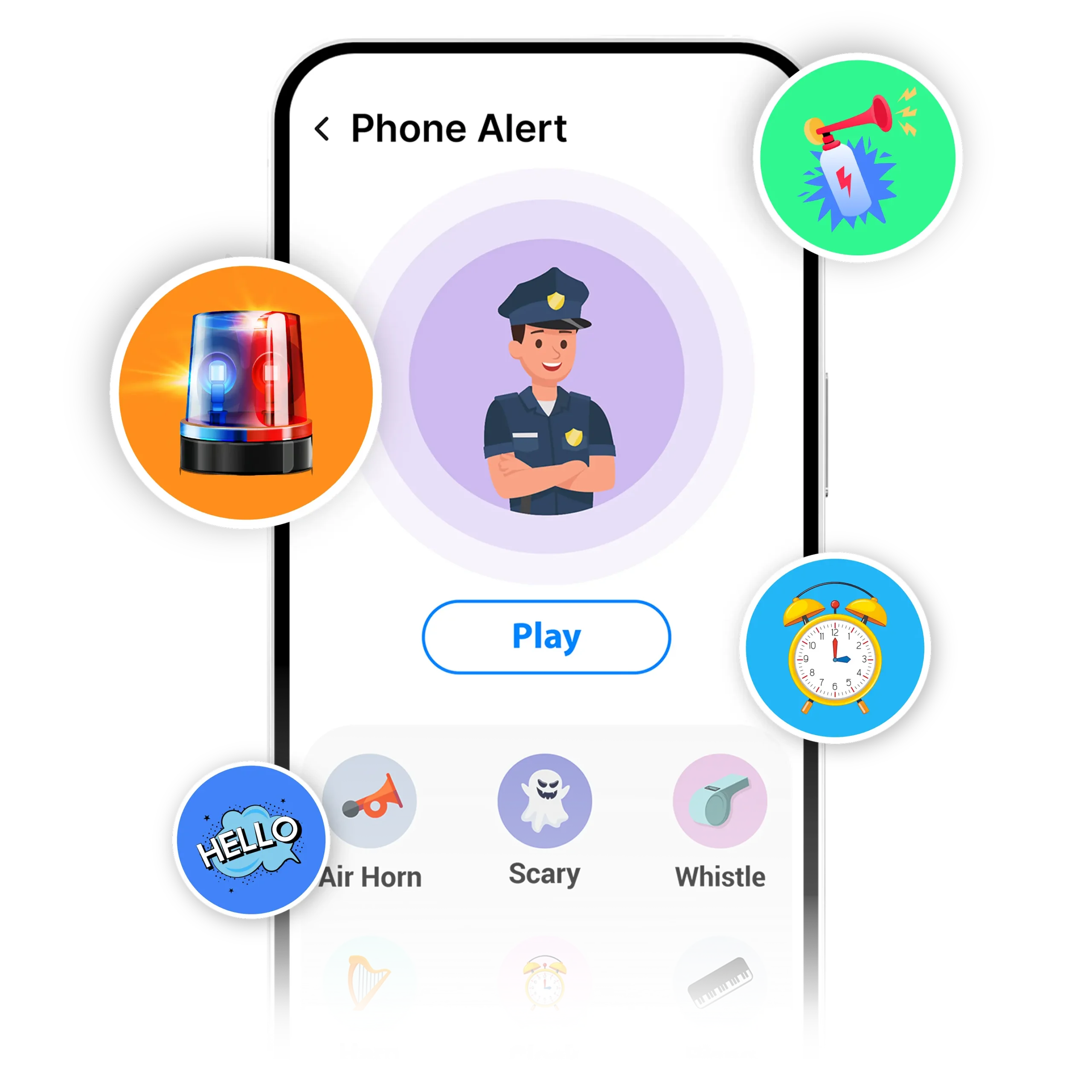 Phone Touch Alarm app